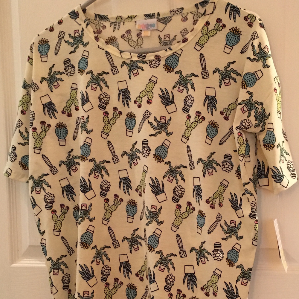Lularoe XXS Lularoe Irma Tunic Shirt Cactus